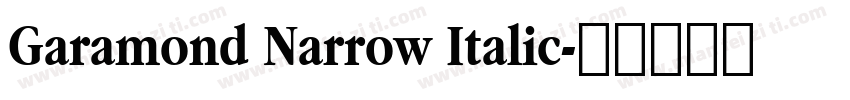 Garamond Narrow Italic字体转换